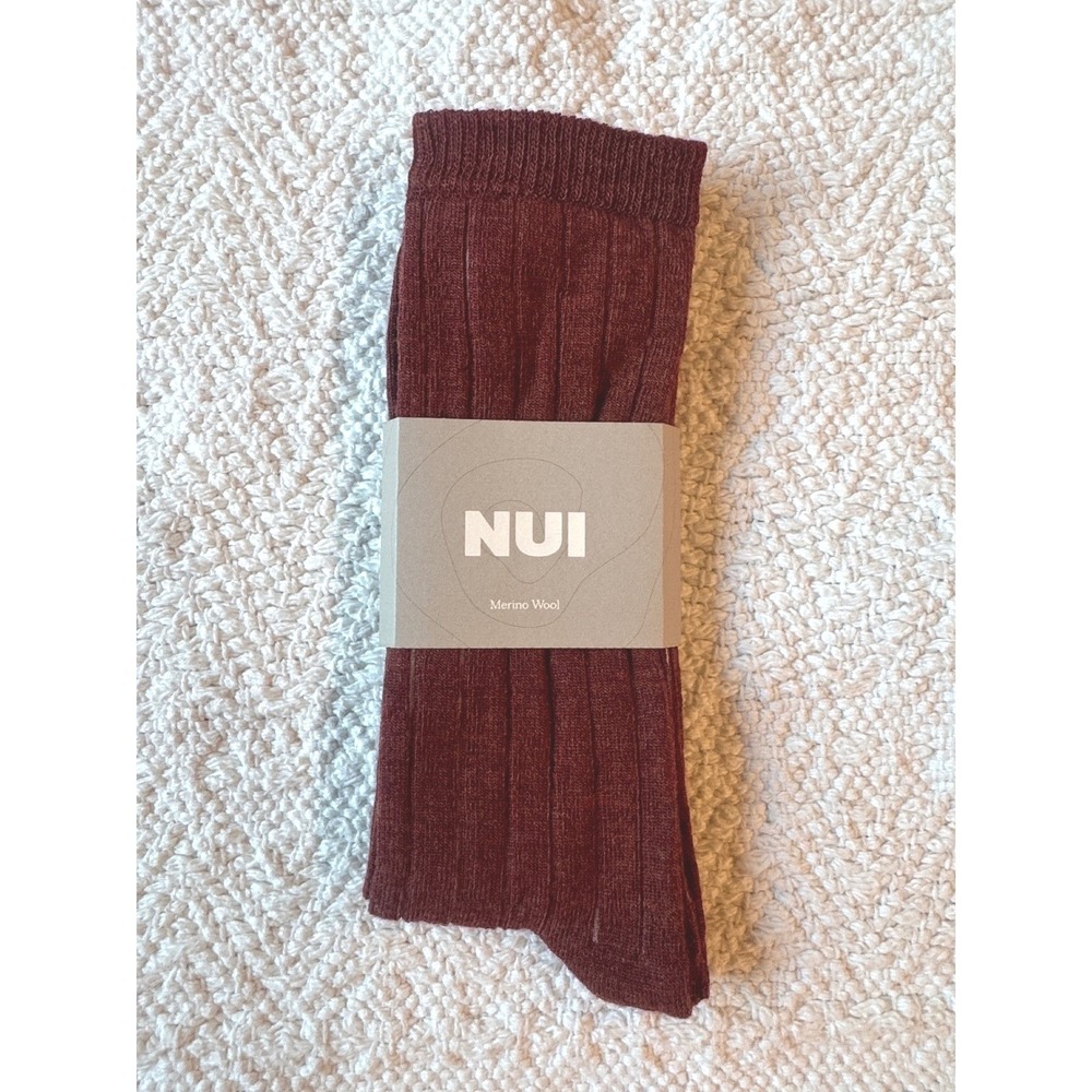 Nui Organics Nature Socks Rust Adult Medium